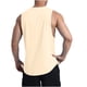 thumbnail image 4 of pstuiky Camisetas sin mangas para hombre, Camiseta deportiva informal de cuello redondo para hombre, de moda, color sólido Camisas de hombre l, 4 of 6