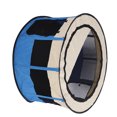 thumbnail image 4 of Tienda de juegos plegable para mascotas, cerrada, portátil, espaciosa, versátil, para perros y gatos, para interior y exterior, color blanco y azul, 4 of 15