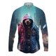 thumbnail image 3 of Camisas de manga larga con estampado 3D de antropomorfismo animal para hombre y mujer, camisas casuales de moda con solapas abotonadas, ropa unisex de gran tamaño, 3 of 5