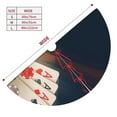 thumbnail image 5 of Kll 30" Christmas Tree Skirt Casino Poker Chips Xmas Tree Skirts Mat For New Year Xmas Holiday Party Indoor Outdoor Home Decoration, 5 of 9