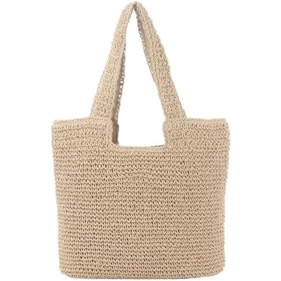 Large Summer Straw Beach Tote Woven Handmade Shoulder Handbags for Women