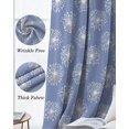 thumbnail image 3 of Purple White Dandelion Blackout Curtains for Bedroom Living Room Darkening Curtains 84 Inch Length 2 Panels Set Farmhouse Botanical Blossom Window Curtain Window Treatment Grommet Drapes 52"x84", 3 of 9