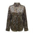 thumbnail image 4 of MEICHEN Women's Button Down Shirts Fashion Elegant Leopard Print Button Down Shirts Collared Long Sleeve Blouses Tops Tops for Women Trendy, 4 of 5