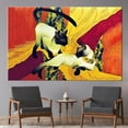 thumbnail image 2 of Two Cats Art, Oil Painting Print, Klimt Cats Canvas Art, Home Decor Artwork, Cat Lover Gift Poster, Reproduction Canvas, Canvas Wall Decor - Black Framed, 2 of 9