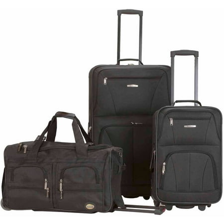 Rockland Luggage Spectra 3-Piece Rolling Luggage Set - comicsahoy.com