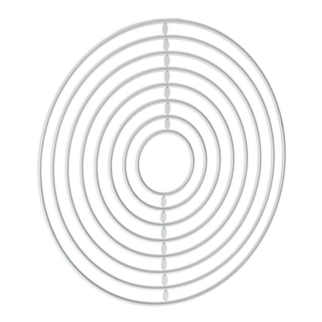 Card Making Supplies, Attractive Decorative Convenient Practical Metal Die Cutting Light Weight Round Shape For Photo Album For Card Making For Paper Crafts