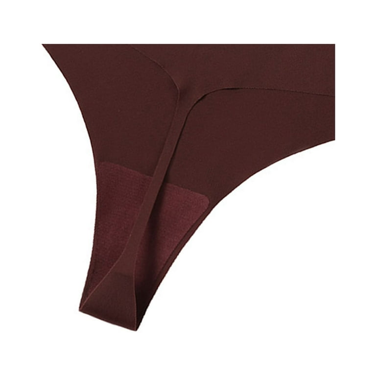 Lingerie Sets for Women Hot Girls Low Waist Panty Underwear Bikini Seamless  Thongs Underwear Solid Nylon Ice Silk