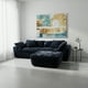 thumbnail image 5 of Ilios Innova | Sofá Modular Bolonia Negro de 3 Módulos, Estructura Comprimida con Espuma y Tapizado en Tela de Pana. Reconfigurable, Sala Moderna., 5 of 9