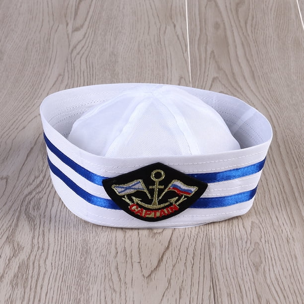 Unisex Captain Sailor Hat Skipper Navy Marine Cap Kids Military
