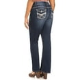 thumbnail image 2 of WallFlower Women's Luscious Curvy Bootcut Mid-Rise Insta Stretch Juniors Jeans (Standard and Plus), 2 of 4