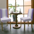 thumbnail image 3 of Chair Covers Ombre White Purple Dining Chair Slipcovers Gradient Color Stretch Removable Chair Seat Protector Party Decoration Set of 6, 3 of 6