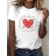thumbnail image 2 of Camiseta con estampado de corazón y flecha de Cupido para mujer, ideal para San Valentín. Cuello redondo gris informal de manga corta, suave, ideal para primavera y verano. Ideal para San Valentín. Ca, 2 of 8