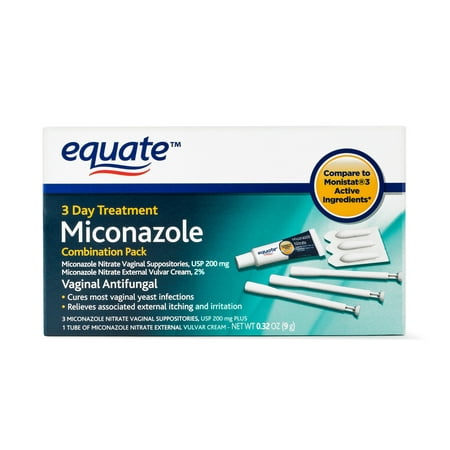 Equate Miconazole Vaginal Antifungal 3-Day Treatment, 200 (Best Treatment For Fungal Infection)