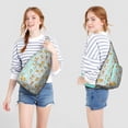 thumbnail image 4 of Bone Pattern Sling Backpack - Dog Lover's Crossbody Bag, Fashionable Multi-Pocket Pack for Daily Use, 4 of 4