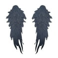 thumbnail image 2 of Apliques de alas de Ángel, apliques bordados, apliques de encaje para escote DIY, parches para decoración de ropa de vestido de noche, 2 uds. Negro, 2 of 8