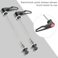 thumbnail image 2 of Black 100/130mm MTB Quick Release Skewers for Road Bicycles - Durable Cycling Upgrade Bienvenido, 2 of 8