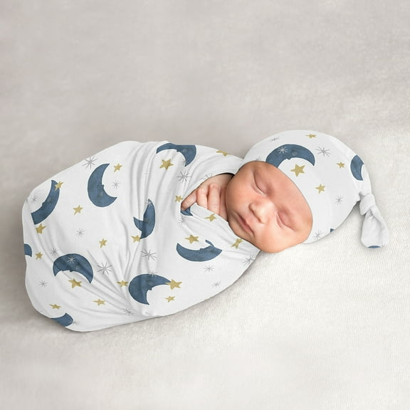 Moon Bear Baby Cocoon and Beanie Hat Sleep Sack Set by Sweet JoJo Designs
