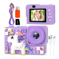 thumbnail image 3 of "Cámara Digital Niños Hd Juguete Foto Video 32gb Doble Lente Lab.G Morado ", 3 of 5