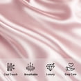 thumbnail image 5 of Kelnaro 2 Pack Satin Pillowcases Queen Size 20"x30", Ultra Silky Soft Breathable Pillow Cases, Hair & Skin Friendly, Light Pink, 5 of 5