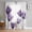 Purple, variant on Black Grey Tulip Sheer Curtains 63 Inch Length 2 Panels Set for Living Room/Bedroom, Flower Floral Modern Minimalist White Curtain Sheers Drapes Rod Pocket Curtains Window Treatment Set 52''x63''x2
