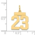 thumbnail image 2 of 14k Yellow Gold Small Polished Number 23 Charm, 2 of 3