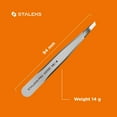 thumbnail image 7 of Staleks Pro Eyebrows Tweezers for Women - Bevel Tip Precise Tweezers for Eyebrow Shaping and Ingrown Hair Removal: Stainless Steel Tool for Professionals Type 4 TE-10/4, 7 of 7