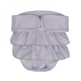 thumbnail image 1 of Washable Dog Diapers | Reusable Dog Diapers | Washable Female Dog Diapers | Cloth Dog Diapers for Dogs in Heat, or Dog Incontinence Diapers, gray, XXL, 1 of 6