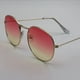 thumbnail image 4 of Gafas de sol redondas de metal progresivo con cubierta blanca, gafas transparentes con montura grande, 4 of 5