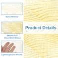 thumbnail image 3 of Cinta de Malla Brillante, Cinta de Nylon Metálica de 6" x 10 Yardas con Olas de Brillo (Beige), 3 of 7