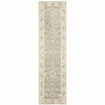thumbnail image 5 of 2' X 8' Grey Ivory Tan Brown And Gold Oriental Power Loom Stain Resistant Runner Rug, 5 of 5