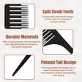 thumbnail image 5 of Unique Bargains Rat Tail Comb Long Tail Tip Comb Plastic Tail Comb Hair Styling Combs for Women Men 0.06" Tooth Width, 5 of 6