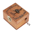 thumbnail image 1 of Caja de música con manivela de madera, artesanía clásica mecánica, regalo de cumpleaños (Ballet), 1 ud., 1 of 12