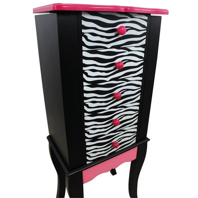 pink and zebra dresser 7 Dresser ideas