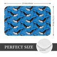 thumbnail image 2 of Gukieu Whale And Sea Print Dust-proof Floor Mats, Water-absorbent and Non-slip Flannel Door Mats 16x24in, Home Decoration Suitable for Kitchen, Bathroom, Garage, 2 of 7