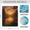 thumbnail image 3 of Diamond Art Kit for Adults, Sunset Over Serene Lake Diamond Painting for Adults Beginners, DIY Diamond Art Painting Kits, 5D Diamond Painting Crafts for Home Decor 12x16 Frameless, 3 of 7