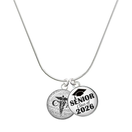 Delight Jewelry Silver-tone Domed Black CDA – Silvertone Senior Class of 2026 Dome Necklace 18 Delight Jewelry Silver-tone Domed Black CDA – Silvertone Senior Class of 2026 Dome Necklace 18