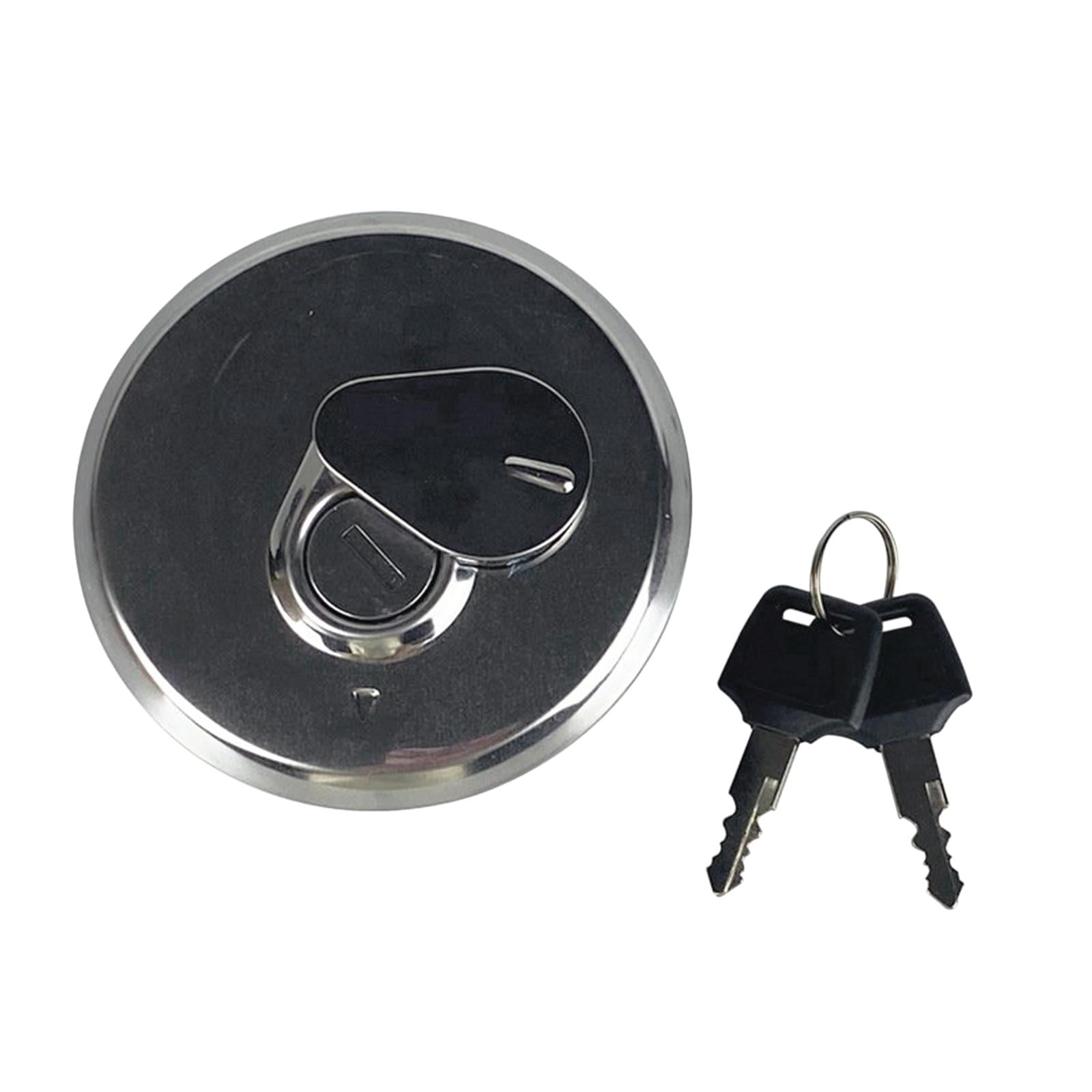 CNC Aluminum Motorbike Fuel Gas Tank Cap Cover, Replaces with 2 Keys for Suzuki Gn125 Easier to Install Parts Durable Professional