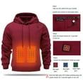 thumbnail image 7 of Mbvtdt Heated Hoodie for Men with Integrated Battery Pack, Electric Heating Sweatshirt with Fleece Lining Provides Winter Thermal Comfort as a Heated Hoodie for Men with 6 Zones, 7 of 7