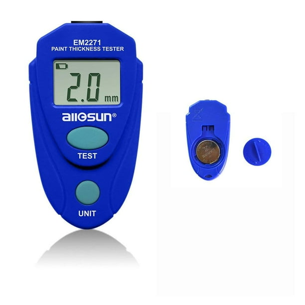Medidor de espesor de pintura, medidor de espesor de pintura para herramientas automotrices, datos de calibración digital automática, tamaño mini con pantalla LCD