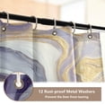 thumbnail image 4 of Shower Curtain and Rug Sets 4pcs Bathroom Sets Includes 12 Free Hooks 66" x 72" Purple Marble Pattern, 4 of 8