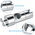 thumbnail image 3 of 2X Hand Shower Holder with 2 Hooks, Adjustable Shower Holder, 360° Rotatable Shower Holder, for Bathroom, 3 of 9
