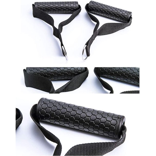 Manijas de cable de ejercicio, manijas de fijación de máquina de cable, manijas de cable compatibles con máquinas de cable, correas de nylon súper fuertes para resistencia LingWen 1327533374491