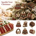 thumbnail image 2 of Pearl Diamond Art Kits for Adults, DIY Acrylic Tree Pendant Christmas Ornaments, 6 Pcs Single‑Side Hanging Winter Xmas Craft Gift , A, 2 of 4