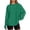 A-Green1029, variant on XIAOCHA Women's Oversized Sweatshirt Crew Neck Long Sleeve Curved Hem Top Soft Relaxed Casual Everyday Shirt