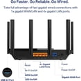 thumbnail image 6 of TP-Link AXE5400 Tri-Band WiFi 6E Router (Archer AXE75), 2025 PCMag Editors' Choice, Gigabit Internet for Gaming & Streaming, New 6GHz Band, 160MHz, OneMesh, Quad-Core CPU, VPN & WPA3 Security, 6 of 7