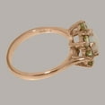 thumbnail image 4 of LBG British Made 14k Rose Gold Natural Opal & Peridot Womens Statement Ring - 33 size options - Size 10.75, 4 of 6