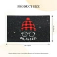 thumbnail image 3 of Oh Fudge Funny Christmas 3x5 Double Sided Flag Fade Resistant Banner Polyester Flag with 2 Brass Grommets For Indoor Outdoor89, 3 of 8