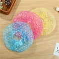thumbnail image 3 of Disposable Shower Caps 3-Pack Mixed Color Assortment - Waterproof, Easy To Secure, Lightweight, One Size Fits Most, Single-Use For Hair Protection During Shower And Bathing - For, 3 of 4