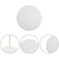 thumbnail image 3 of 25 PCS Sublimation Ceramic Ornaments Bulk White 2.75 Inch Round Blank with Gold String for Crafting DIY Personalized Christmas Home Decor Bulk, 3 of 3