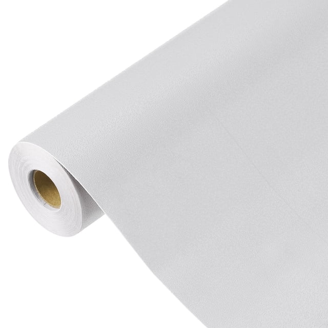 Uxcell Papel Tapiz Autoadhesivo de Color Sólido de Vinilo Papel Tapiz Decorativo Gris 590" x 15.7"